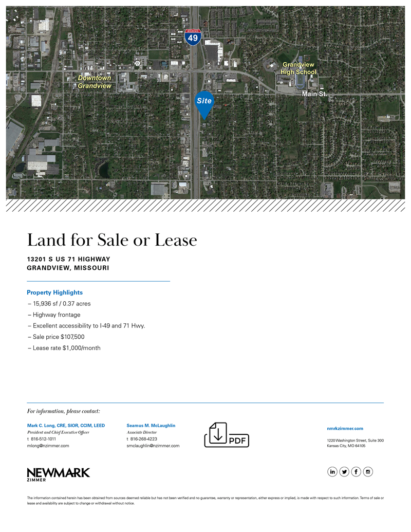 Grandview Land for Sale or Lease