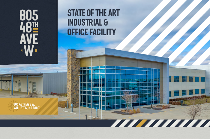 805 48TH AVE W. STATE OF THE ART INDUSTRIAL & OFFICE FACILITY. 805 48TH AVE W, WILLISTON, ND 58801.