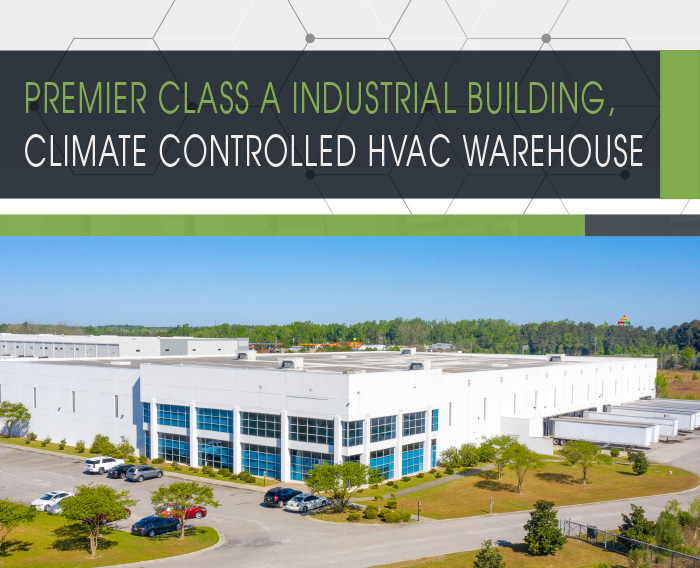 PREMIER CLASS A INDUSTRIAL BUILDING, CLIMATE CONTROLLED HVAC WAREHOUSE